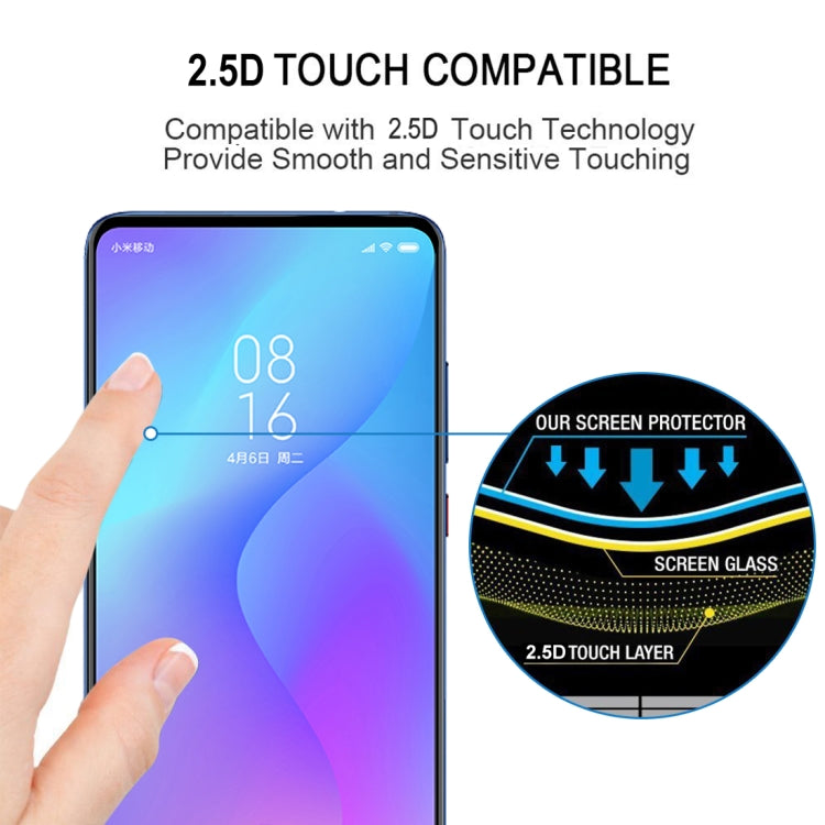 25 PCS 9H 2.5D Full Screen Tempered Glass Film for Xiaomi Redmi K20 / Redmi K20 Pro / K20 Pro Premium