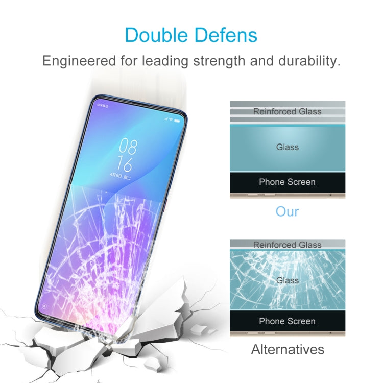 2 PCS 0.26mm 9H 2.5D Tempered Glass Film for Xiaomi Redmi K20 / K20 Pro / K20 Pro Premium