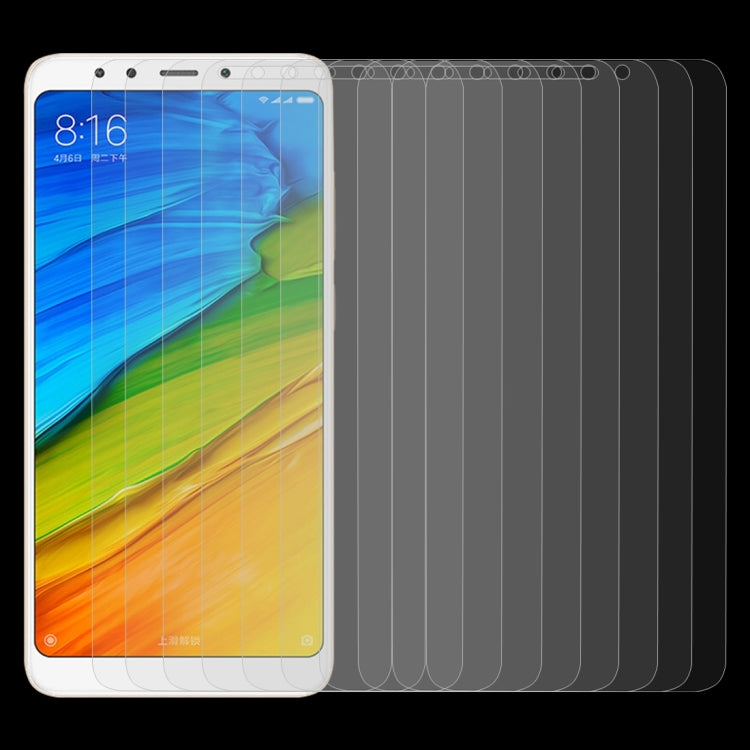 10 PCS for Xiaomi Redmi 5 0.26mm 9H Surface Hardness 2.5D Explosion-proof Tempered Glass Screen Film