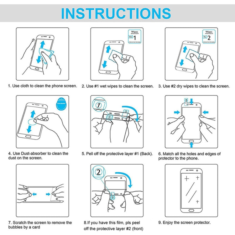Film en verre trempé 0,4 mm, dureté 9H, pour Galaxy Tab S5e / T720