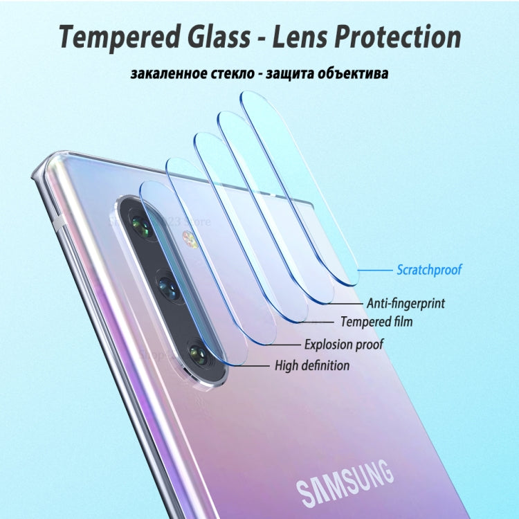 For Galaxy Note 10+  0.3mm 9H Surface Hardness 3D Curved Edge Glue Curved Full Screen Tempered Glass Film, Fingerprint Unlock Is Supported