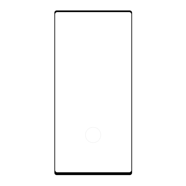 Film en verre trempé 3D à bords incurvés pour Galaxy Note 10+, compatible avec le déverrouillage par empreinte digitale, 9H (1 pièce)