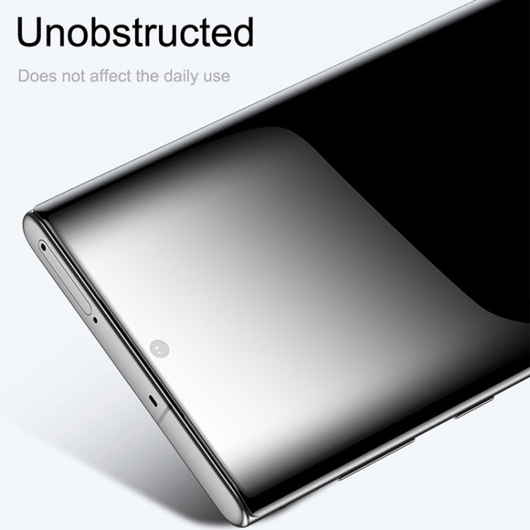 For Galaxy Note 10  Full Glue 3D Curved Edge Tempered Glass Film, Fingerprint Unlock Is Supported