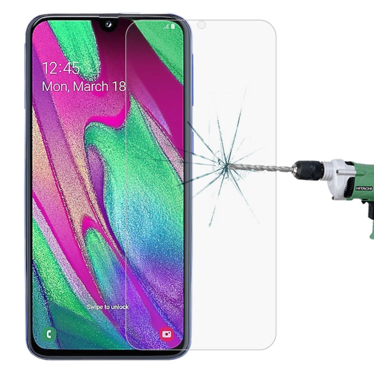 Film en verre trempé 2,5D non plein écran pour Galaxy A40 (1 pièce)