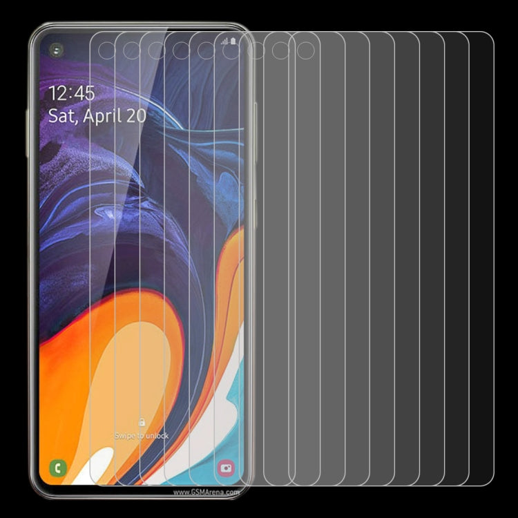 Lot de 10 films en verre trempé 2,5D non plein écran pour Galaxy A60 (10 pièces)