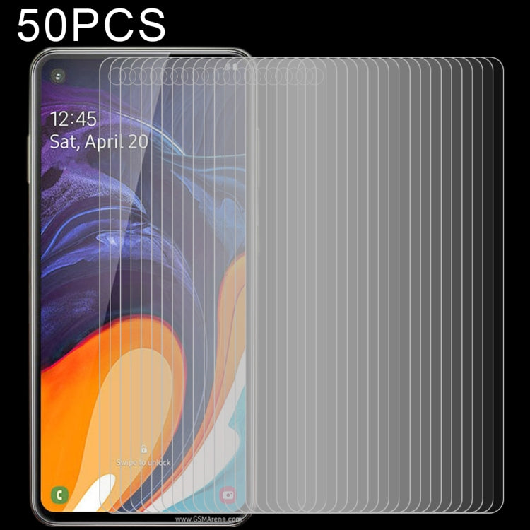 Lot de 50 films en verre trempé 2,5D non plein écran pour Galaxy A60 (50 pièces)