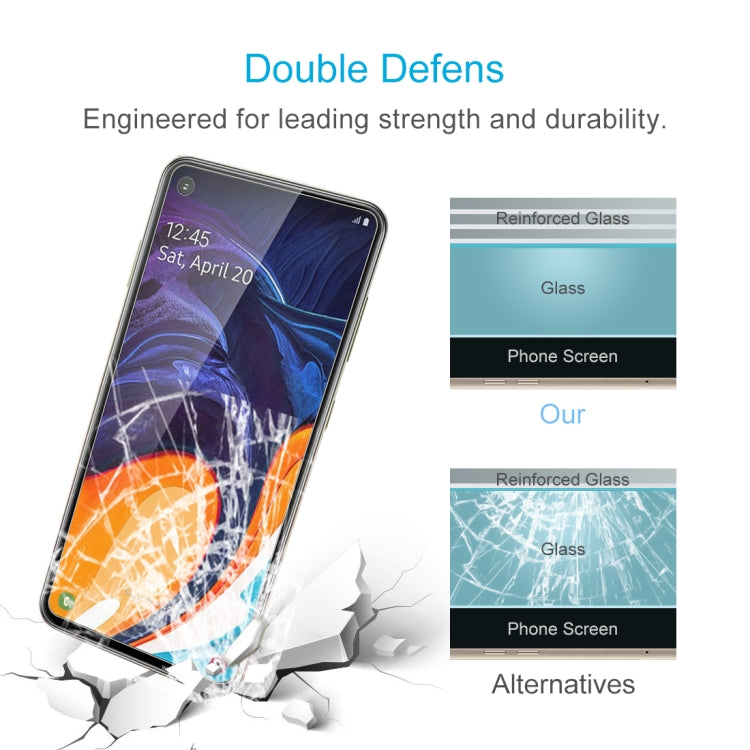 Film en verre trempé 2,5D non plein écran pour Galaxy A60 (1 pièce)