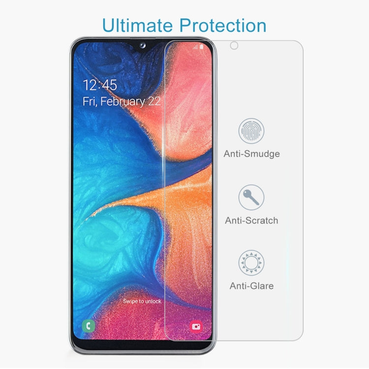 Lot de 10 films en verre trempé 2,5D non plein écran pour Galaxy A20e (10 pièces)