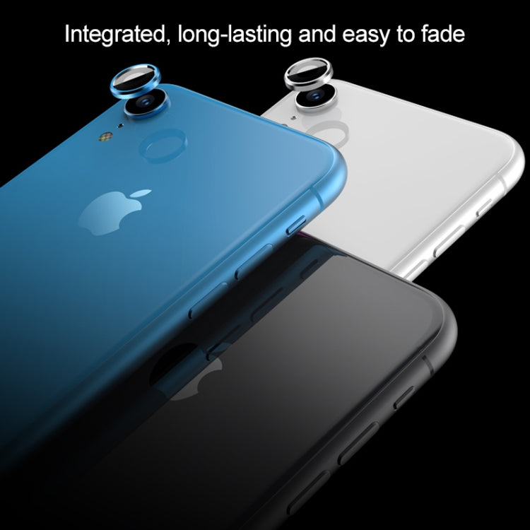 For iPhone XR Titanium Alloy Metal Camera Lens Protector Tempered Glass Film
