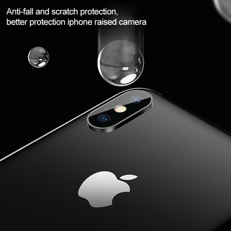 For iPhone XS Max Titanium Alloy Metal Camera Lens Protector Tempered Glass Film, For iPhone XS Max (Black)(1 PC), For iPhone XS Max (Gold)(1 PC), For iPhone XS Max (Silver)(1 PC)