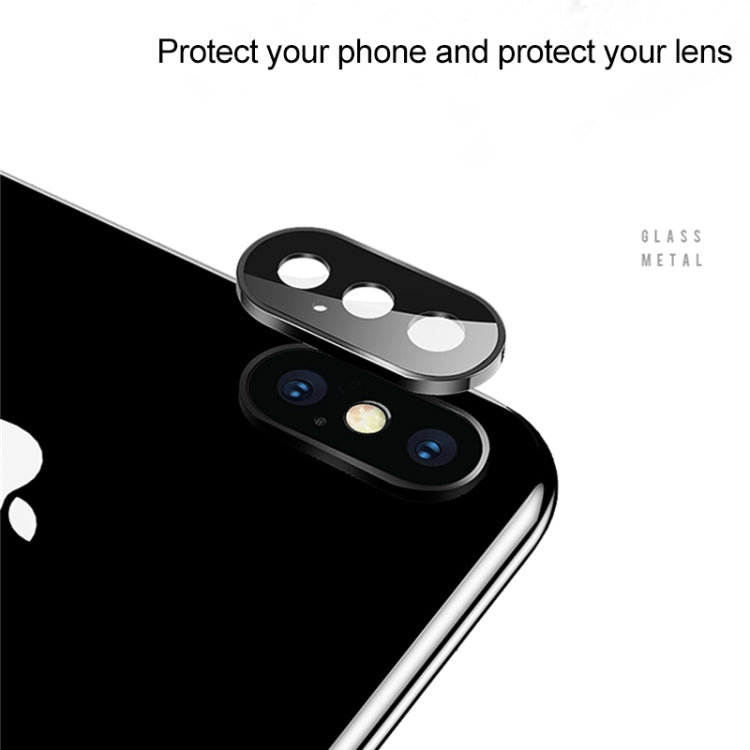 For iPhone XS Max Titanium Alloy Metal Camera Lens Protector Tempered Glass Film, For iPhone XS Max (Black)(1 PC), For iPhone XS Max (Gold)(1 PC), For iPhone XS Max (Silver)(1 PC)