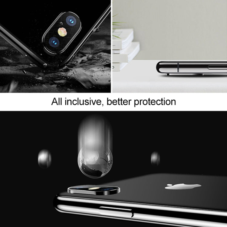 For iPhone XS Max Titanium Alloy Metal Camera Lens Protector Tempered Glass Film, For iPhone XS Max (Black)(1 PC), For iPhone XS Max (Gold)(1 PC), For iPhone XS Max (Silver)(1 PC)
