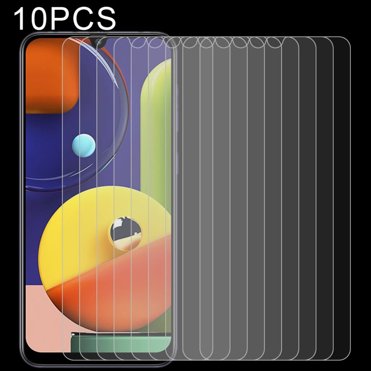 Lot de 10 films en verre trempé 2,5D pour Galaxy A50s (2 pièces)