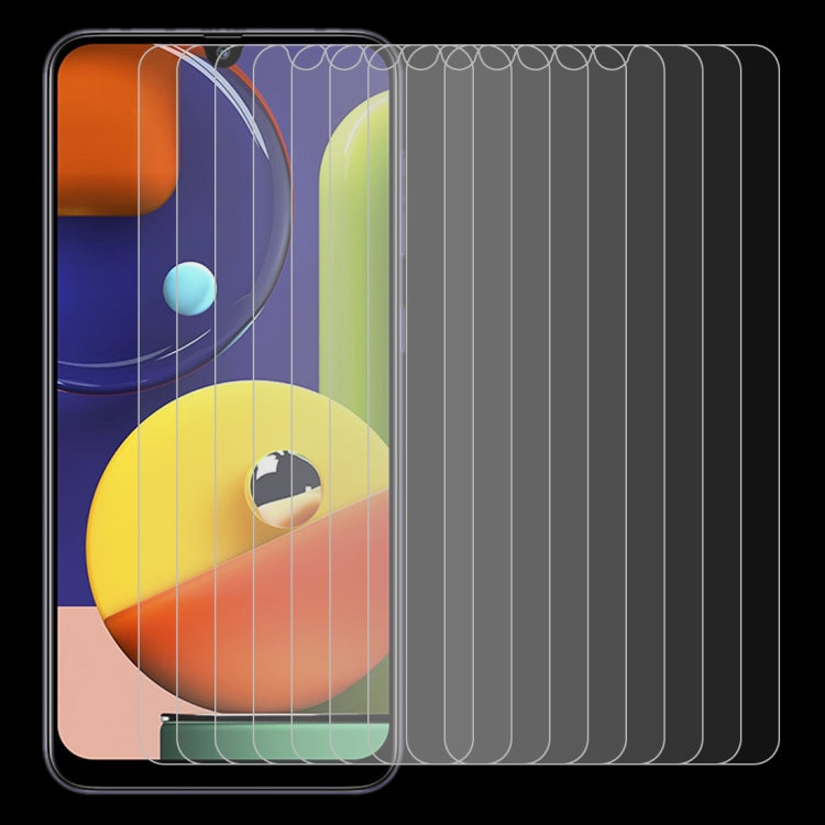 Lot de 10 films en verre trempé 2,5D pour Galaxy A50s (2 pièces)