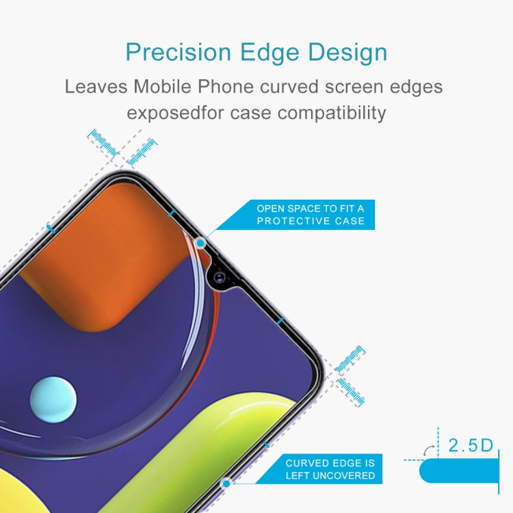 50 PCS For Galaxy A50s 2.5D Non-Full Screen Tempered Glass Film, For Galaxy A50s (50 PCS)