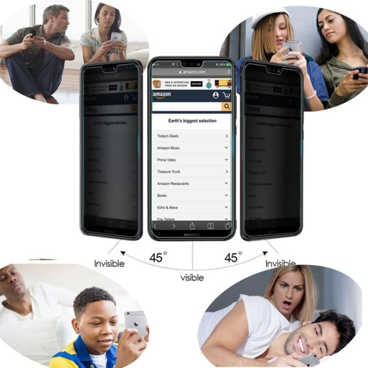 Full Cover Anti-spy Tempered Glass Film for Xiaomi Redmi Note 7