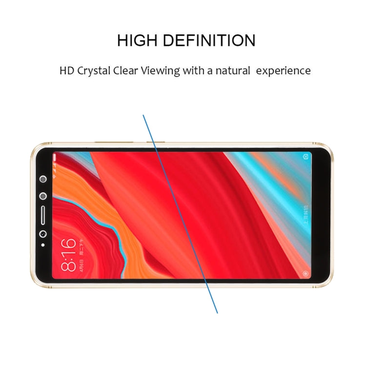 0.26mm 9H 2.5D Anti-scratch Silk-screen Tempered Glass Full Screen Film for Xiaomi Redmi S2, For Redmi S2 (1 PCS) Black, For Redmi S2 (1 PCS)