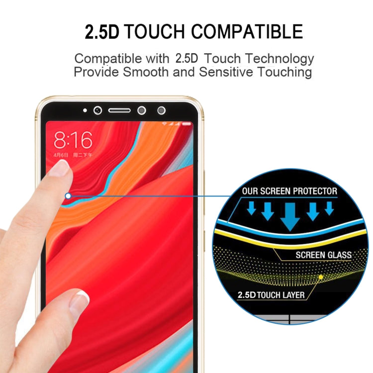 0.26mm 9H 2.5D Anti-scratch Silk-screen Tempered Glass Full Screen Film for Xiaomi Redmi S2, For Redmi S2 (1 PCS) Black, For Redmi S2 (1 PCS)