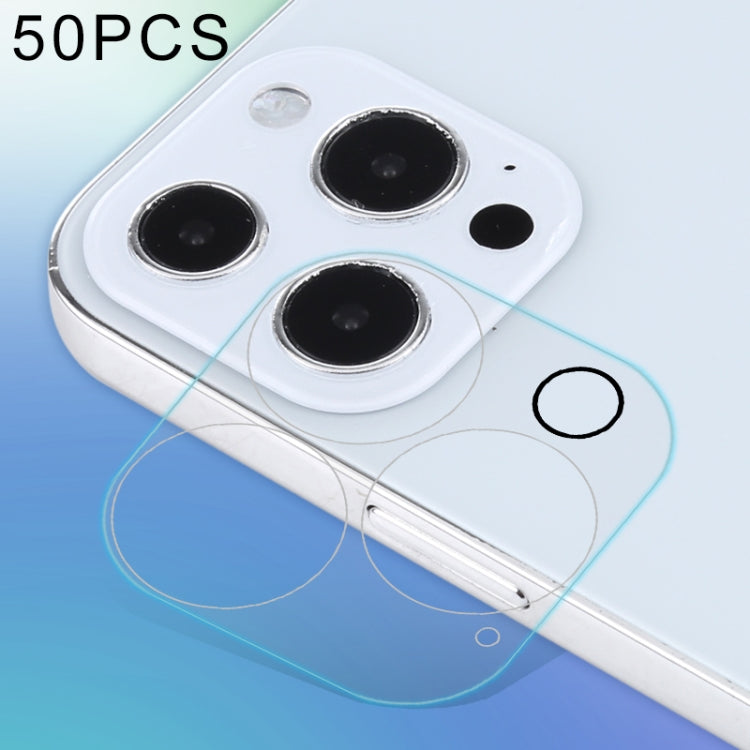 For iPhone 13 Pro 50pcs HD Rear Camera Lens Protector Tempered Glass Film, For iPhone 13 Pro(50pcs)