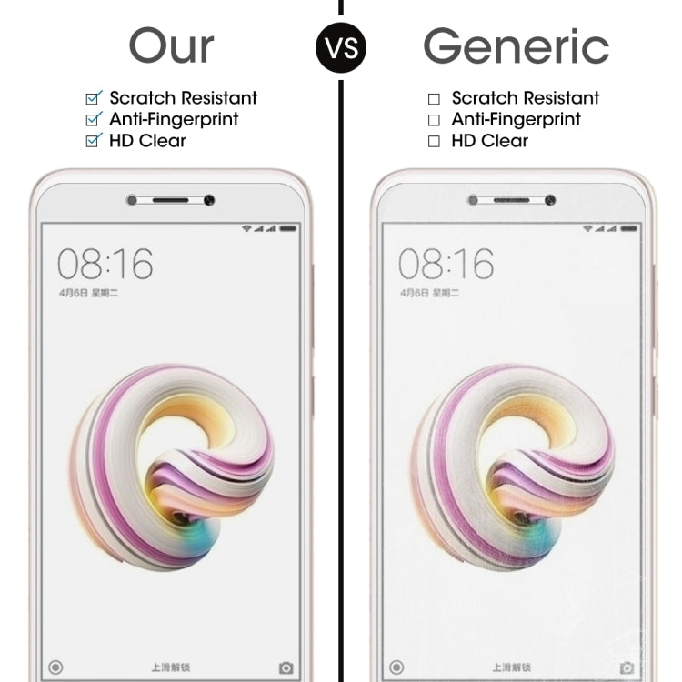 10 PCS for Xiaomi Redmi 5A 0.26mm 9H Surface Hardness 2.5D Curved Edge Tempered Glass Screen Protector