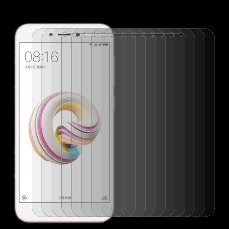 10 PCS for Xiaomi Redmi 5A 0.26mm 9H Surface Hardness 2.5D Curved Edge Tempered Glass Screen Protector
