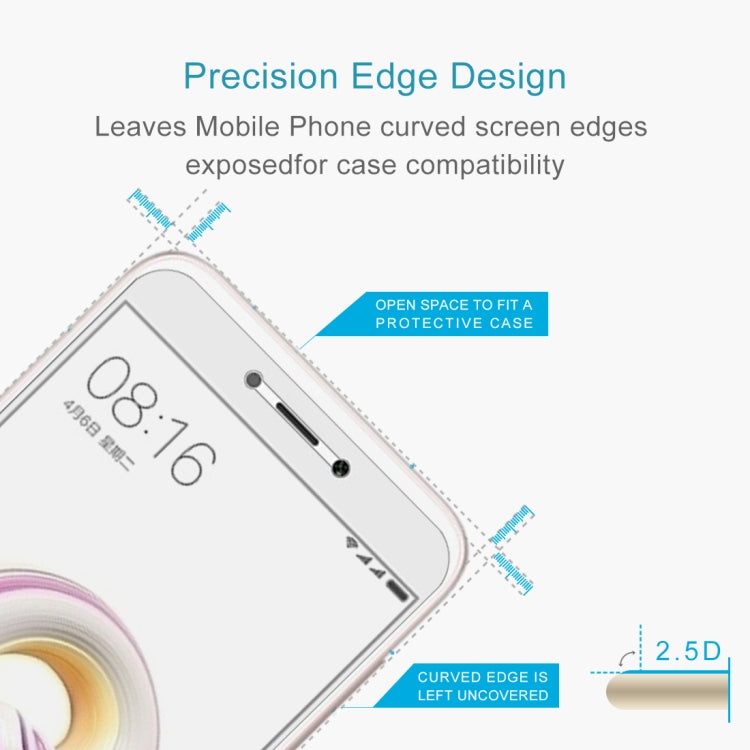 For Xiaomi Redmi 5A 0.26mm 9H Surface Hardness 2.5D Curved Edge Tempered Glass Screen Protector