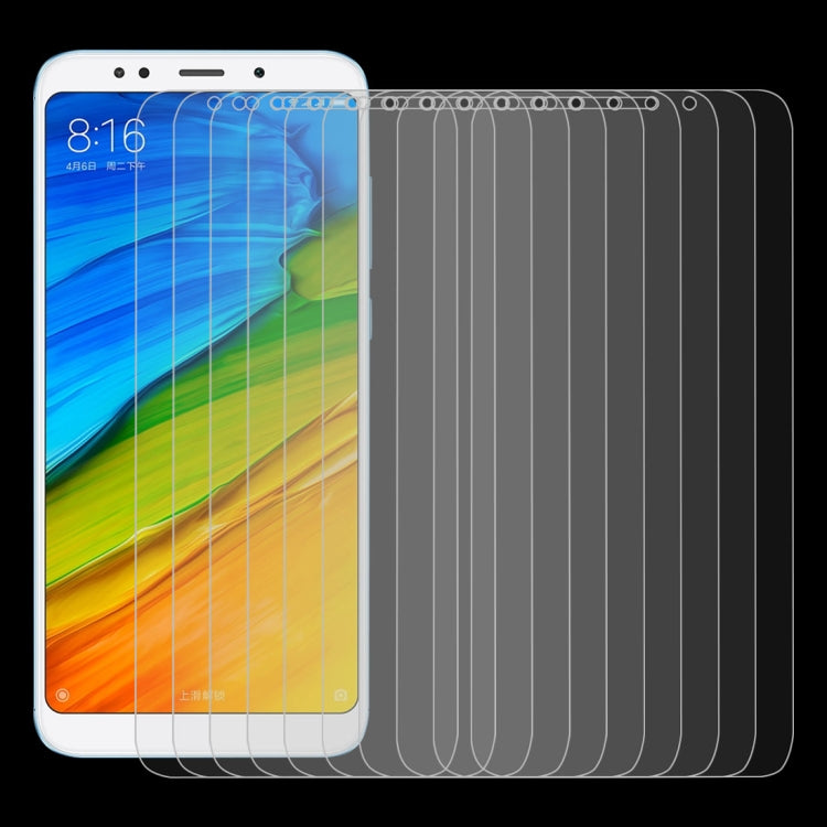 10 PCS for Xiaomi Redmi 5 Plus  0.26mm 9H Surface Hardness 2.5D Curved Edge Tempered Glass Screen Protector