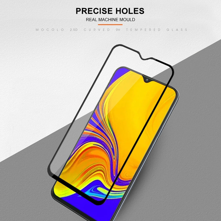 mocolo 0.33mm 9H 2.5D Full Glue Silk Print Tempered Glass Film for Galaxy A30 / A50 / M30, Support Fingerprint Unlock, For Galaxy A30
