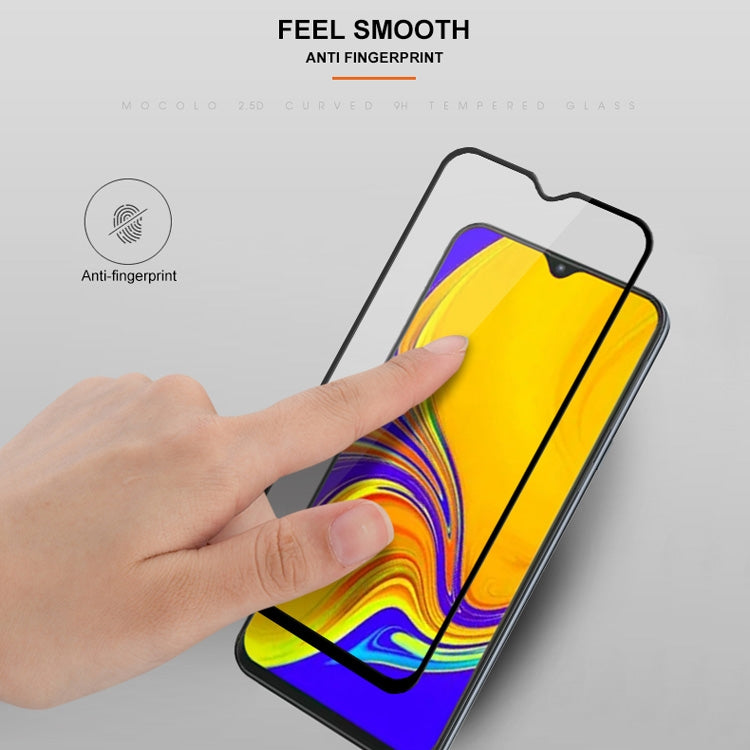 mocolo 0.33mm 9H 2.5D Full Glue Silk Print Tempered Glass Film for Galaxy A30 / A50 / M30, Support Fingerprint Unlock, For Galaxy A30