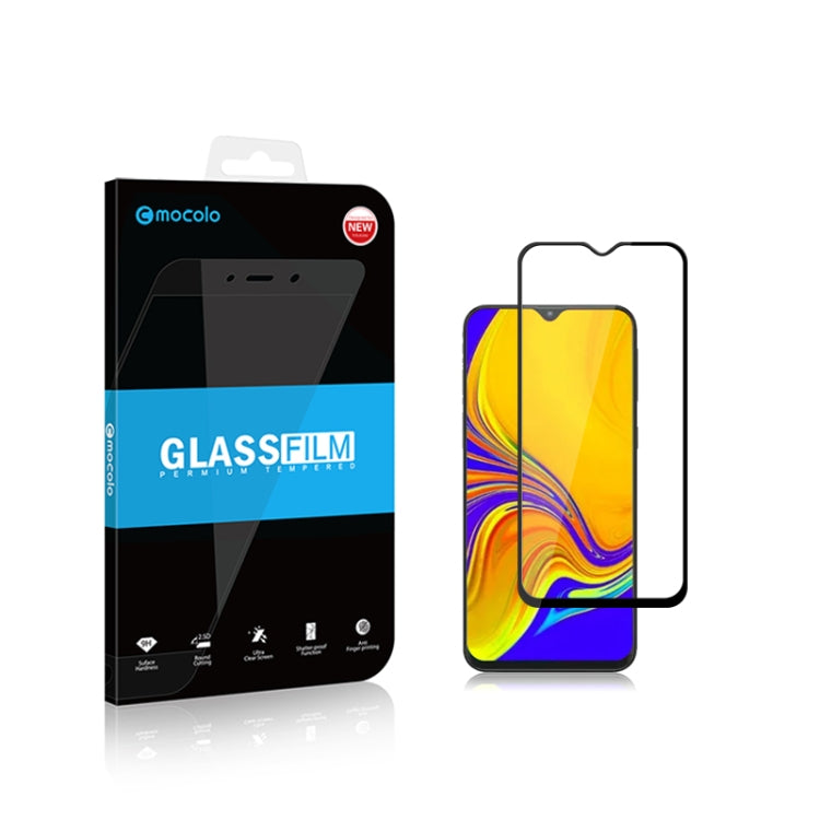 mocolo 0.33mm 9H 2.5D Full Glue Silk Print Tempered Glass Film for Galaxy A30 / A50 / M30, Support Fingerprint Unlock, For Galaxy A30