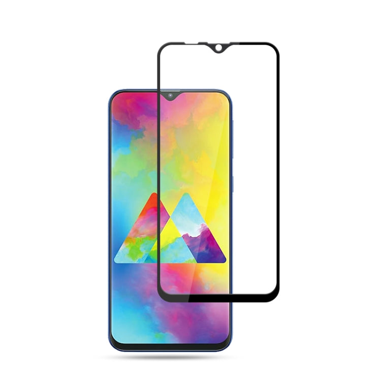 mocolo 0.33mm 9H 2.5D Silk Print Tempered Glass Film for Galaxy M20, Galaxy M20