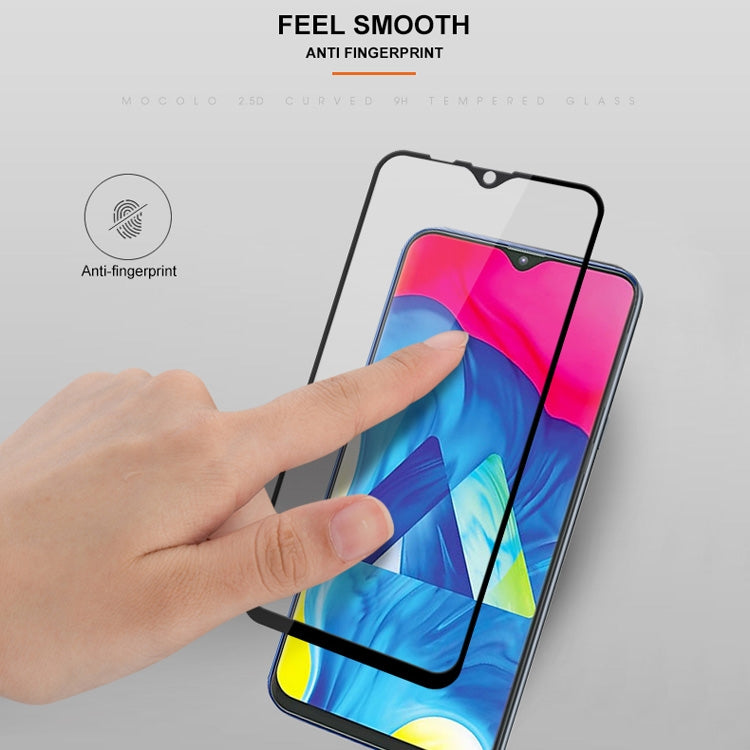 mocolo 0.33mm 9H 2.5D Full Glue Silk Print Tempered Glass Film for Galaxy M10, For Galaxy M10