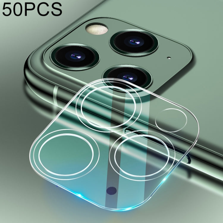 For iPhone 11 Pro 50pcs HD Rear Camera Lens Protector Tempered Glass Film, For iPhone 11 Pro(50 PCS)
