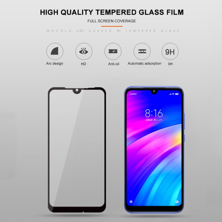 mocolo 0.33mm 9H 2.5D Full Glue Tempered Glass Film for Xiaomi Redmi 7