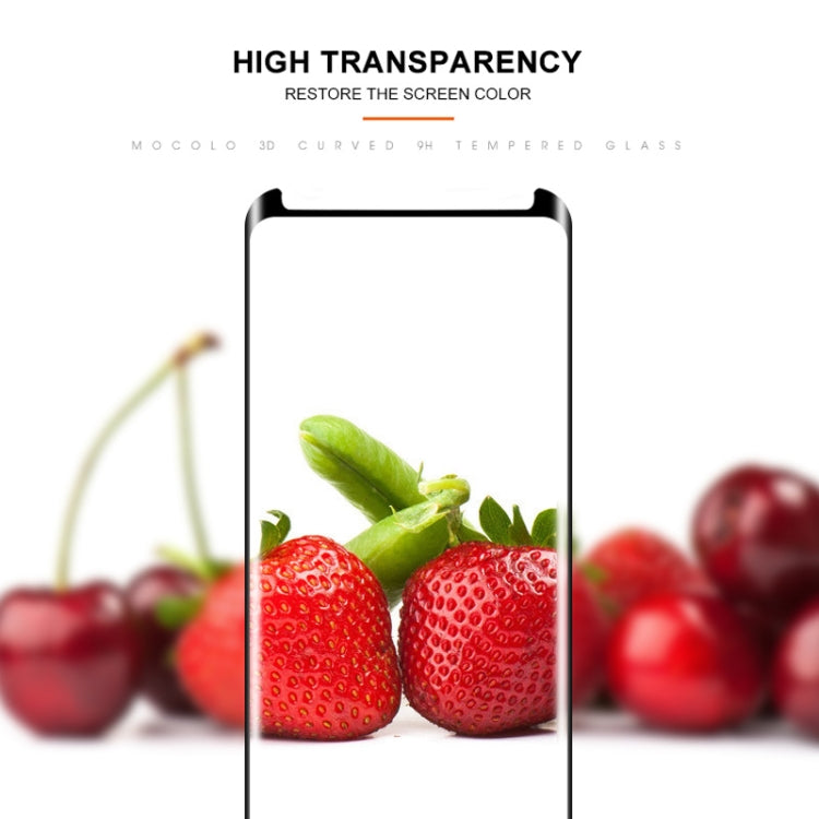 mocolo 0.33mm 9H 3D Full Glue Curved Tempered Glass Film for Galaxy S9+