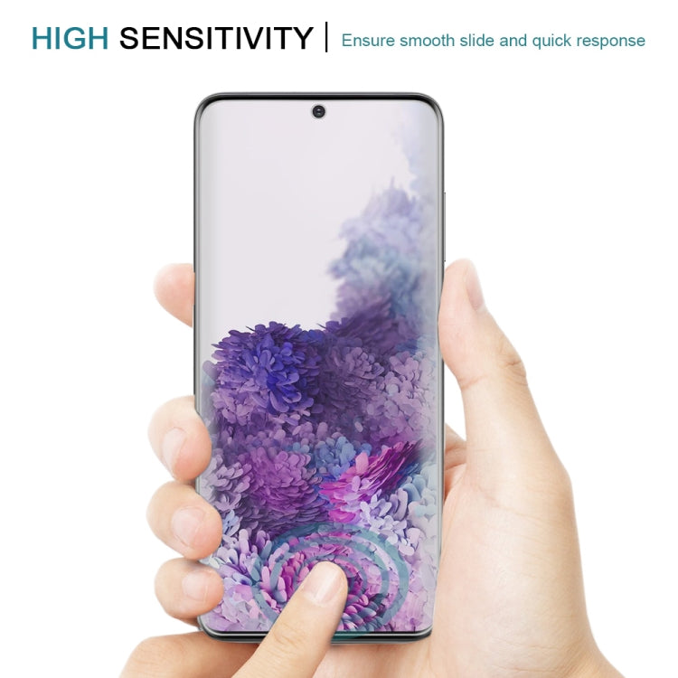 Lot de 25 films en verre trempé 9H HD 3D à bords incurvés pour Galaxy S20 (transparents)