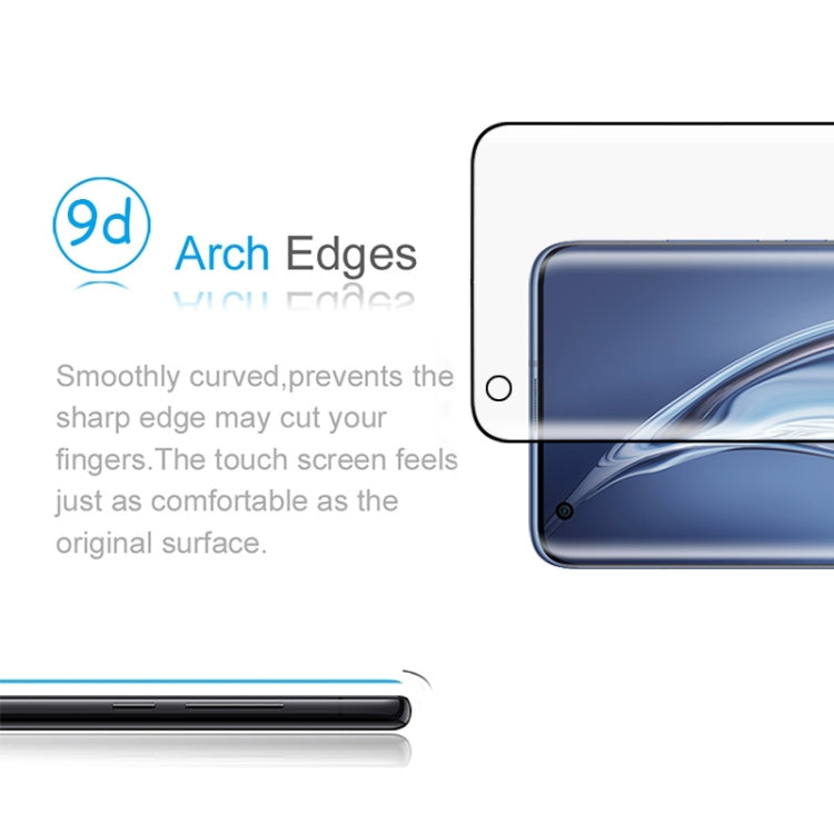 For Xiaomi Mi 10 Pro 5G 9H HD 3D Curved Edge Tempered Glass Film (Black)