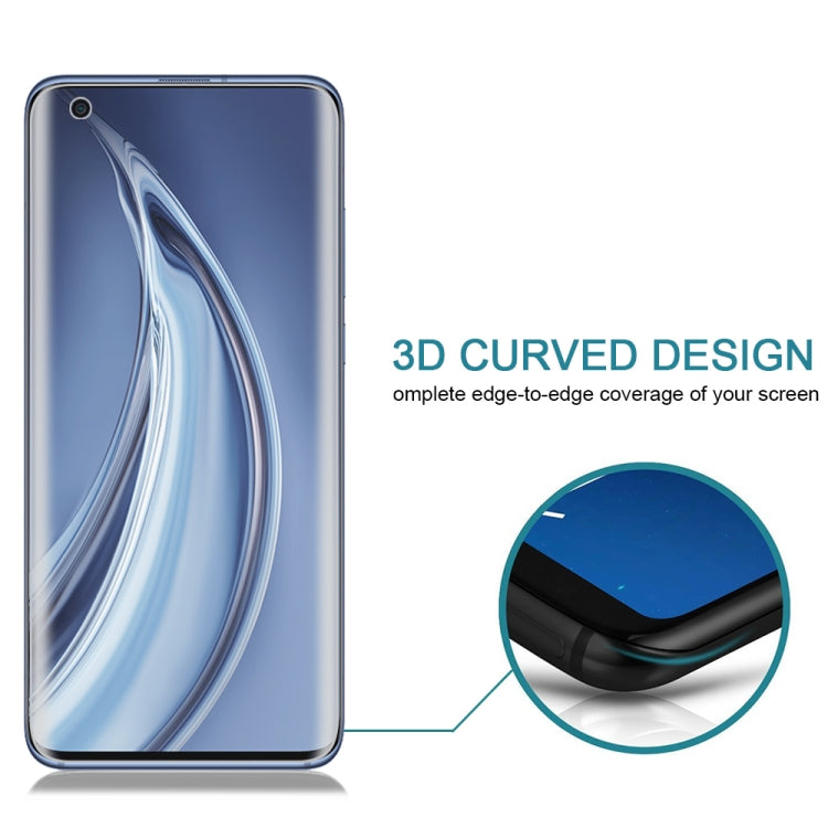 25 PCS For Xiaomi Mi 10 Pro 5G 9H HD 3D Curved Edge Tempered Glass Film (Black)
