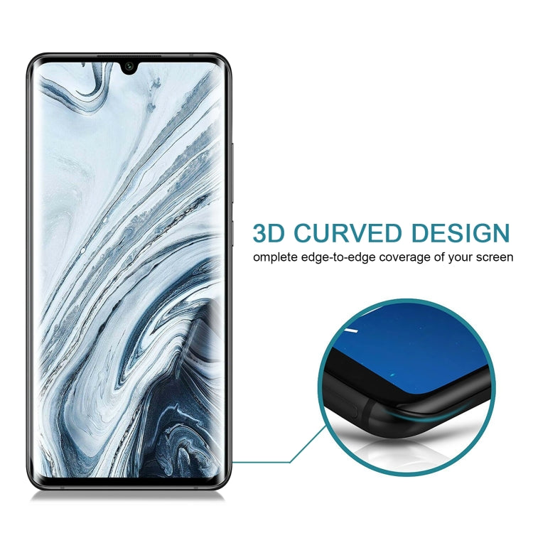 25 PCS For Xiaomi Mi Note 10 Pro 9H HD 3D Curved Edge Tempered Glass Film (Black)