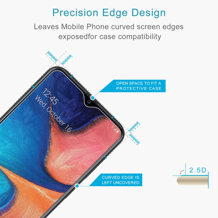 For Samsung Galaxy A20 10 PCS 0.26mm 9H 2.5D Tempered Glass Film, For Samsung Galaxy A20 (10 PCS)