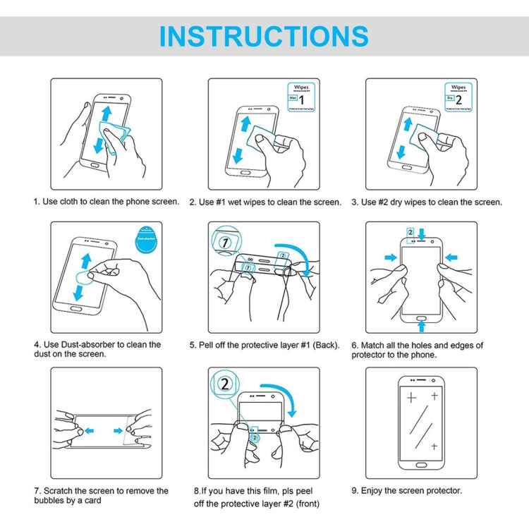 For Samsung Galaxy A20 50 PCS 0.26mm 9H 2.5D Tempered Glass Film, For Samsung Galaxy A20 (50 PCS)