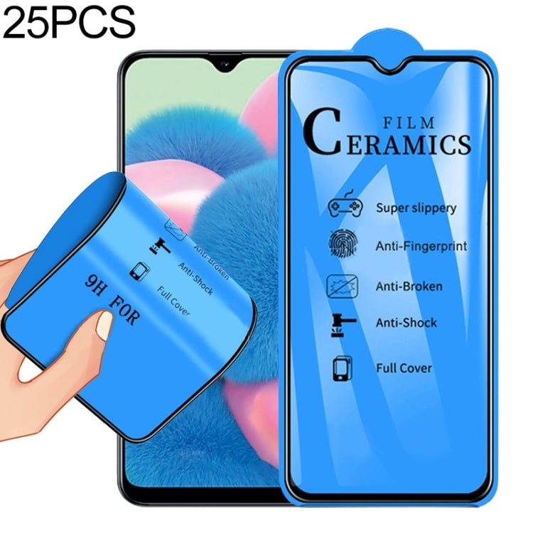 Lot de 25 films céramiques 2,5D à couverture intégrale pour Samsung Galaxy A31 (25 pièces)