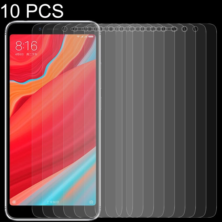 Lot de 10 films en verre trempé 0,26 mm 9H 2,5D pour Xiaomi Mi 6X et A2 (10 pièces)