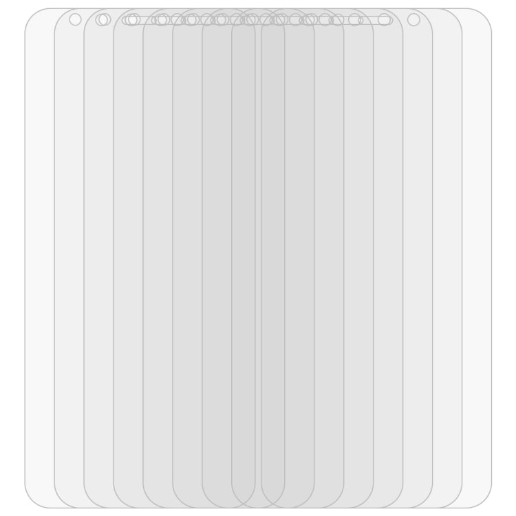 Lot de 10 films en verre trempé 0,26 mm 9H 2,5D pour Xiaomi Mi 6X et A2 (10 pièces)