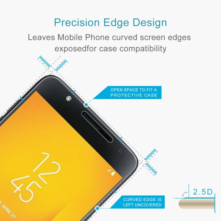 10 PCS 0.26mm 9H 2.5D Tempered Glass Film for Galaxy J7 Duo, For Galaxy J7 Duo (10 PCS)