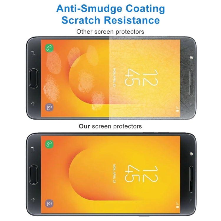 10 PCS 0.26mm 9H 2.5D Tempered Glass Film for Galaxy J7 Duo, For Galaxy J7 Duo (10 PCS)