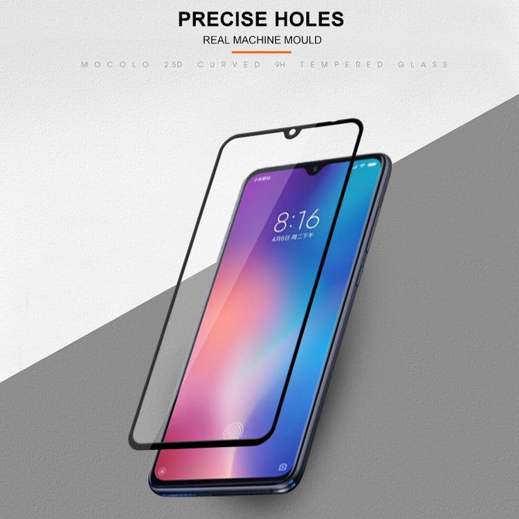 mocolo 0.33mm 9H 2.5D Silk Print Tempered Glass Film for Xiaomi Mi 9