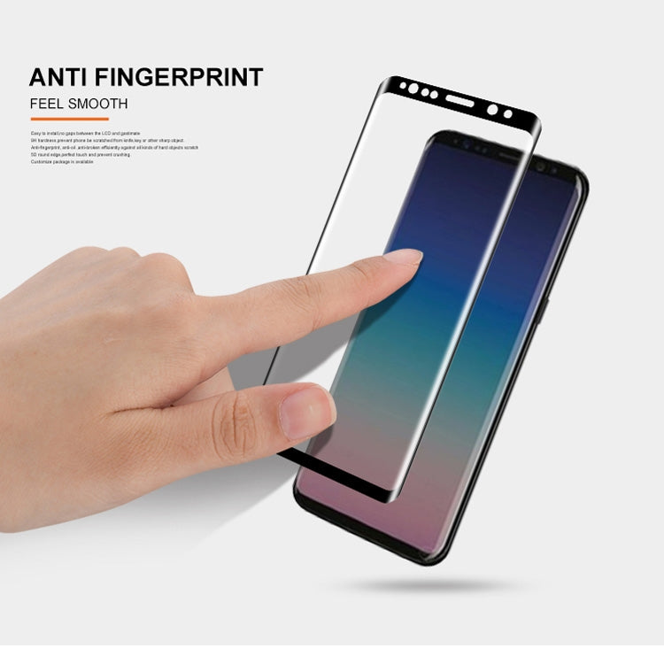 mocolo Full Glue 0.33mm 9H 3D Round Edge Tempered Glass Film for Galaxy S9