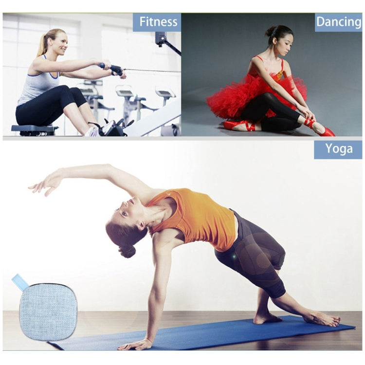 Enceinte stéréo Bluetooth portable X25 en tissu avec microphone intégré, prise en charge des appels mains libres, carte TF et entrée auxiliaire, distance Bluetooth : 10 m