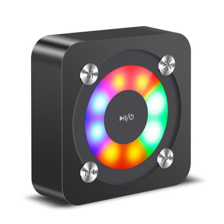 Enceinte stéréo Bluetooth portable A9 avec microphone et éclairage intégrés, prise en charge des appels mains libres, carte TF et entrée auxiliaire, portée Bluetooth : 10 m, avec éclairage (doré), avec éclairage (noir), avec éclairage (or rose)